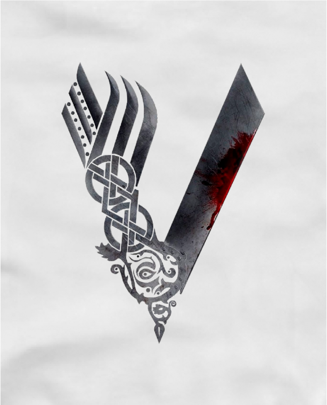  Marškinėliai Vikings logo